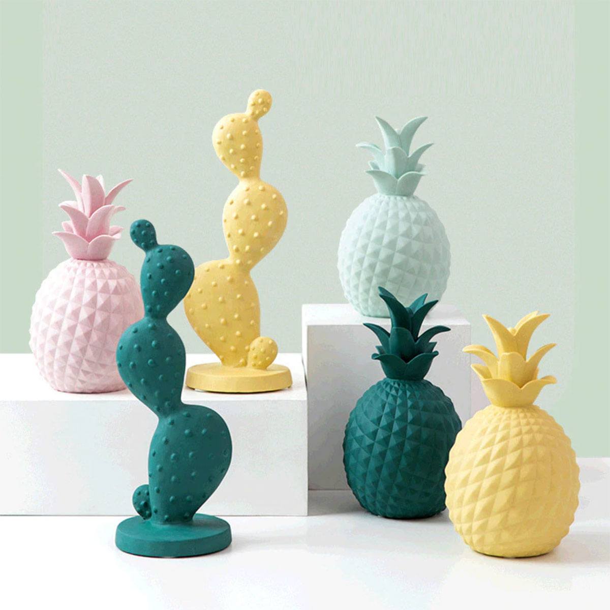 Ceramiczne kaktusy do dekoracji