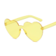 żółte okulary przeciwsłoneczne w serca